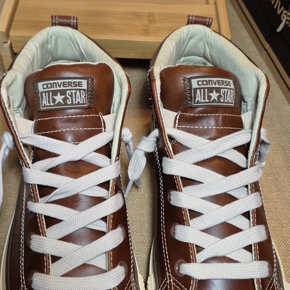 Converse Chuck Taylor All Star Street SLP-Mid•Pinecone•Leather•Men's 8 - Picture 8 of 13